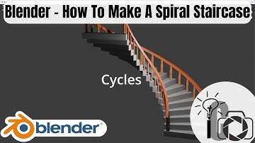 Blender - How To Make A Spiral Staircase 4K