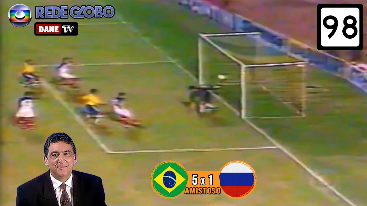 amistoso 1998 - Brasil 5x1 Rússia