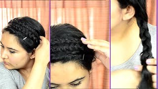 Easy & quick summer hairstyle for college or work {Delhi fashion blogger}