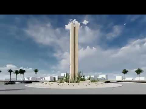 مشروع تطوير ميدان بالاحساء تصميما على خط العربي القديم خط المسند