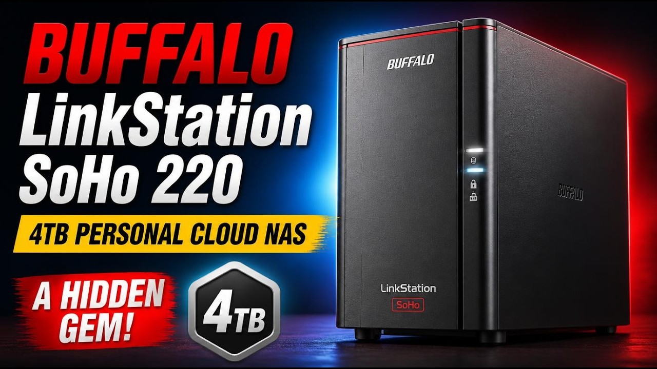 BUFFALO LinkStation SoHo 220 - 4TB Personal Cloud NAS - A Hidden