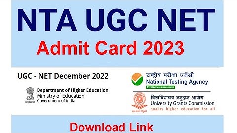 Ugc Net 2023 : Phase 1 & 2 / Admit Card & Subject Wise Exam Date Out । Ugc Net Admit Card 2023 । Nta