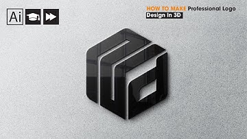 How To Make Any Custom Letters Logo Template With 3D Cube Adobe Illustrator Tutorials In Grid