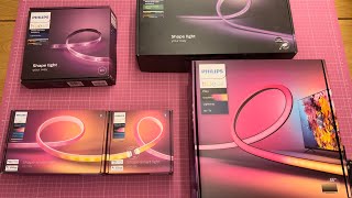 Hue Lightstrip Unboxings and Comparison + new official Effects from Hue App (Candle 🕯 / Flame 🔥)