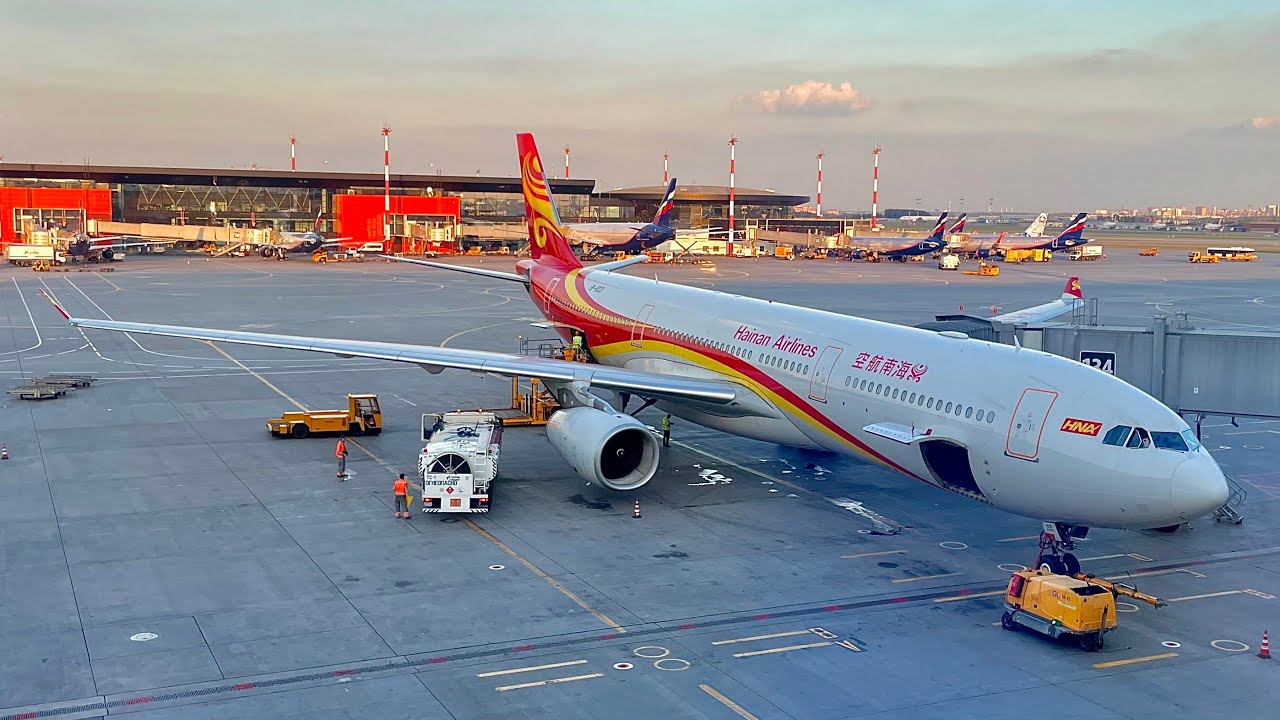 Airbus A330-300 | Hainan Airlines | Москва (SVO) — Пекин (PEK) | Полный Полёт | 4К