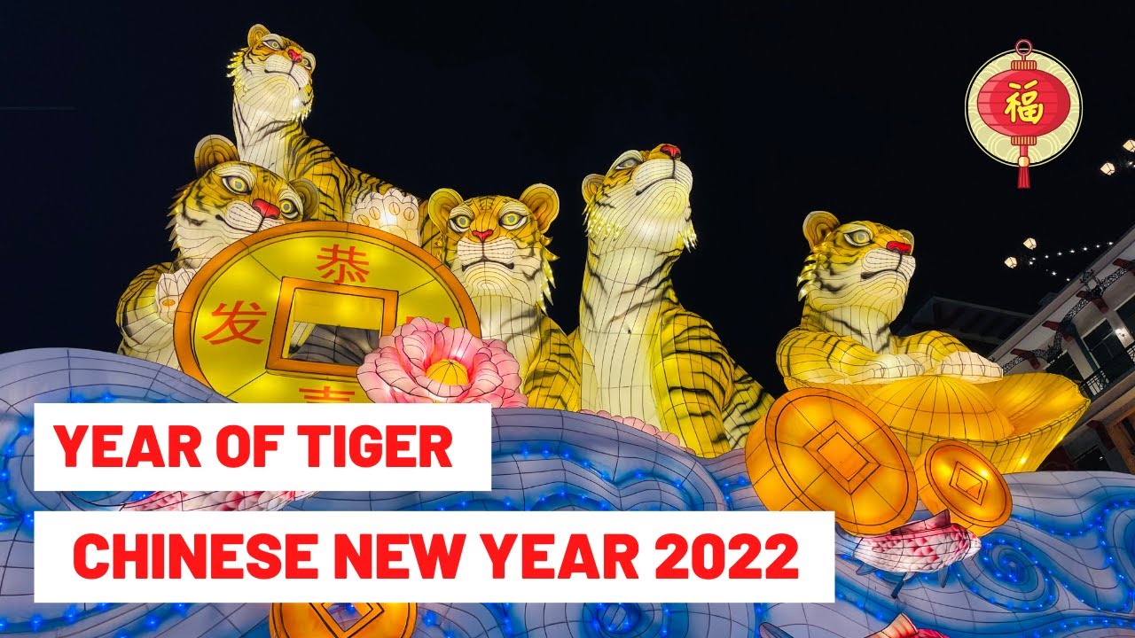 Singapore Chinese New Year 2022 | Chinatown Street Light-Up (Drone Shot 4K)