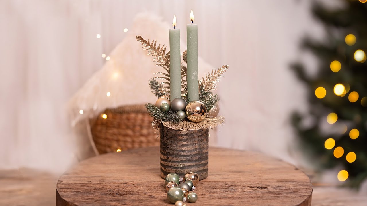 Weihnachtsdeko einfach selber machen | DIY Weihnachtsgesteck