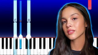 Olivia Rodrigo - scared of my guitar (Piano Tutorial)