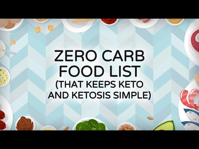 Zero Carb Food List That Keeps Keto And Ketosis Simple - Youtube