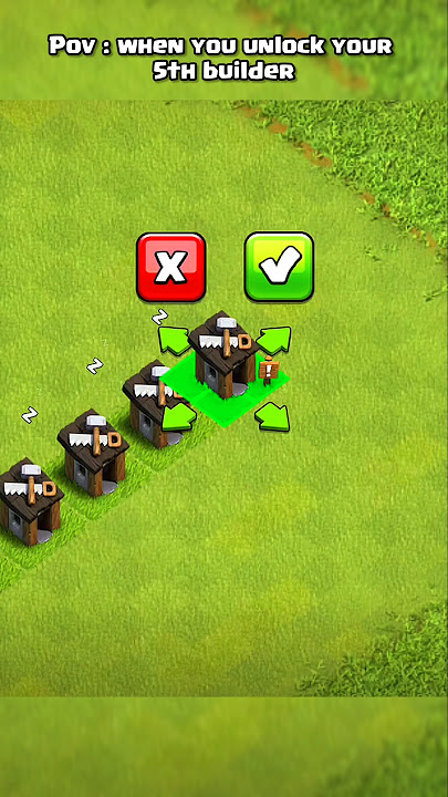 when you unlock your 5th builder ll Clash of clans ll #shorts #clashofclans #coc