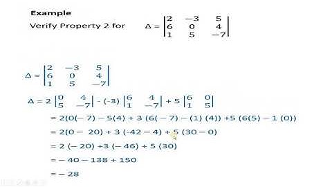 PROPERTIES OF DETERMINANT.[ Linear Algebra ]