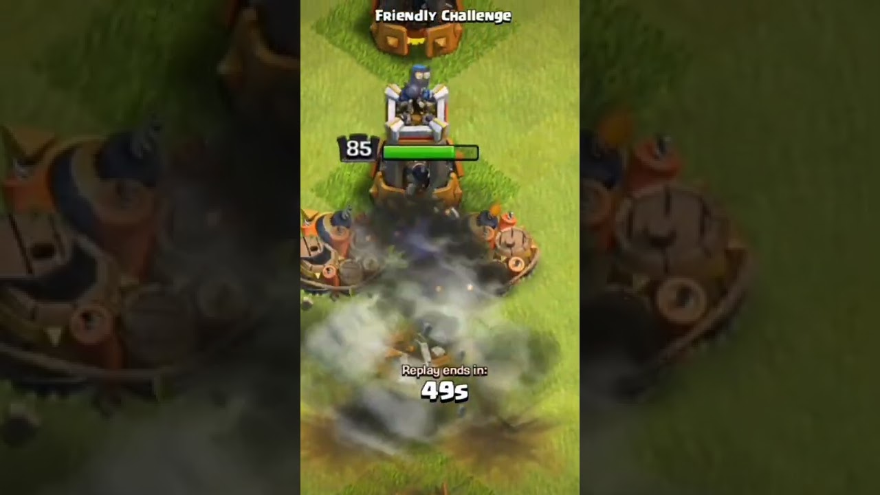 MAX BARBARIAN KING VS EVERY LEVEL BOMB TOWER 