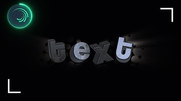 Tutorial 3D Text Glossy📱| Text 3D Animation ( Edit/AMV ) AVU EDITOR !
