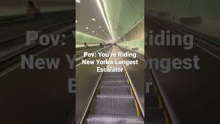 Riding New York’s Longest Escalator at Grand Central Madison!