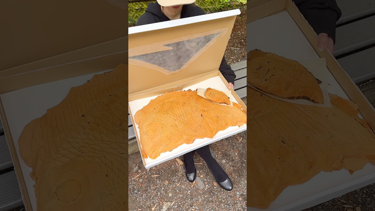 世界一大きい!全長60cmの巨大たい焼き🐟【静岡:丸子峠鯛焼き屋】