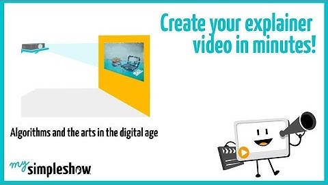 Algorithms and the arts in the digital age- mysimpleshow