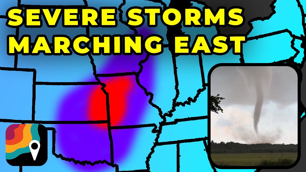 Severe Storms Marching East - YouTube