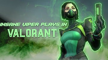 Insane Viper Plays In Valorant ☢️