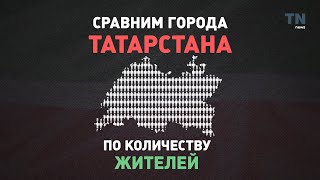 Сравним города Татарстана по количеству жителей