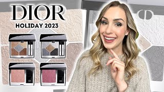 DIOR HOLIDAY 2023 REVIEW & SWATCHES 🌟 Promenade Doree, Night Walk, Precious & Splendid Rose