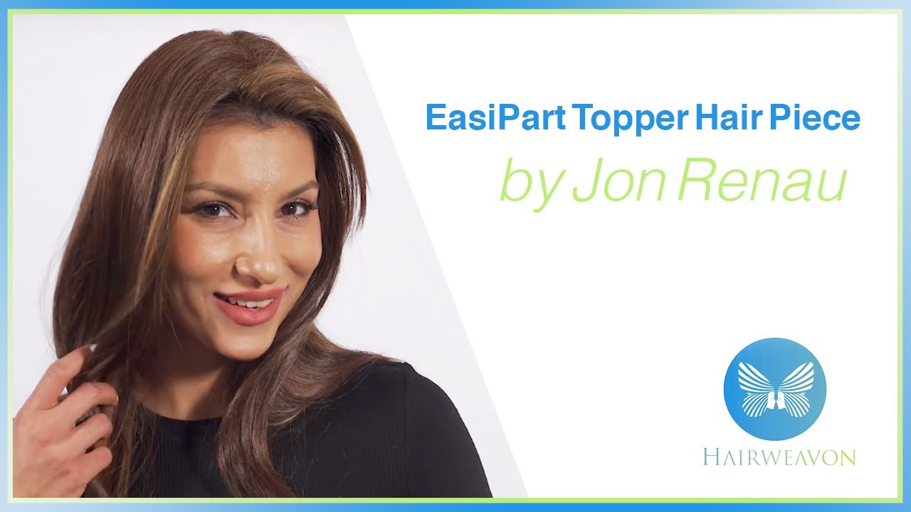 EasiPart Topper Hair Piece by Jon Renau | Colour shown 6/33 Raspberry Twist