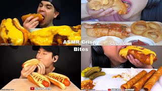 Asmr Cheesy Hot Dogs Compilation No Talking Mukbang Eating Sounds Asmr Food Only Bits