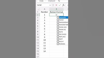 How to Convert a numbers to Roman numeral in Excel | #shorts