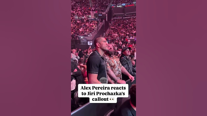 Alex Pereira reacts to Jiri Prochazka's callout 👀 #UFC311