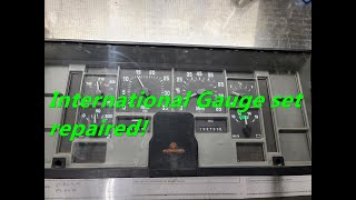 International instrument cluster speedometer gauges repair.  School Bus RV Truck many others We fix!