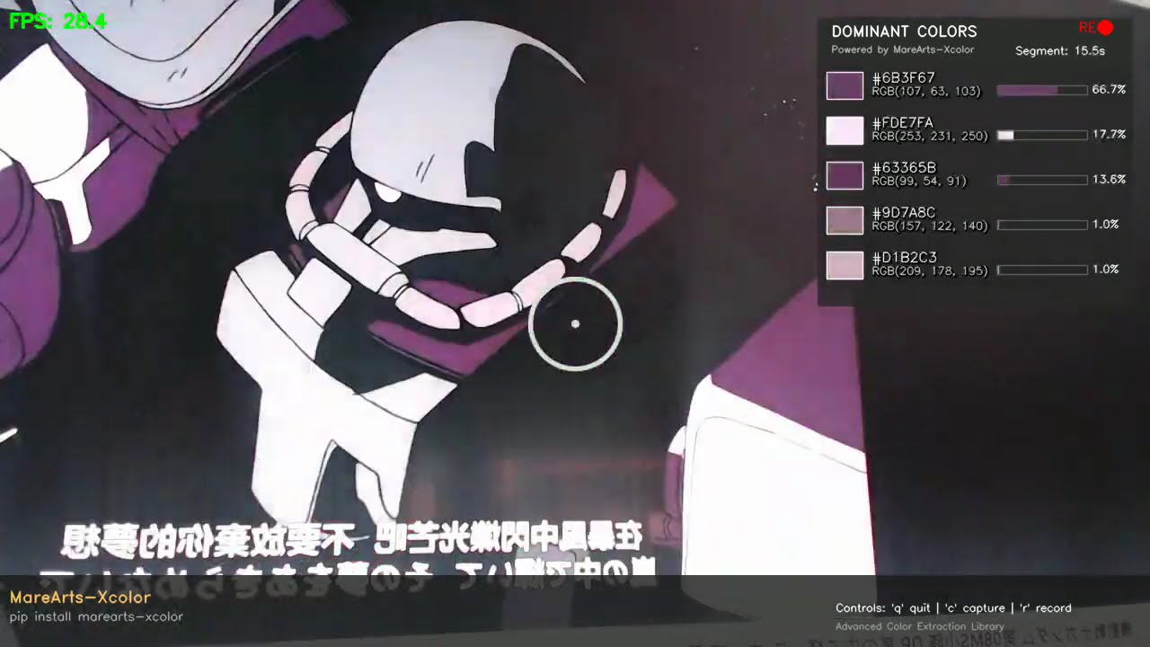 🌈Real-Time Color Extraction - MareArts-Xcolor
