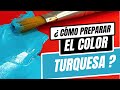 Como preparar el color turquesa?