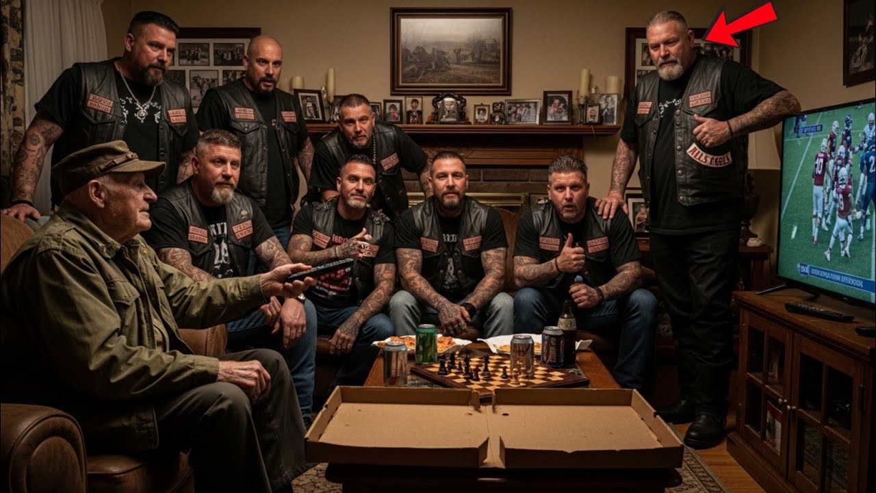 Lonely 87-Year-Old Vet Asked Hells Angels: "Can You Watch the Game With  Me?" — Then This