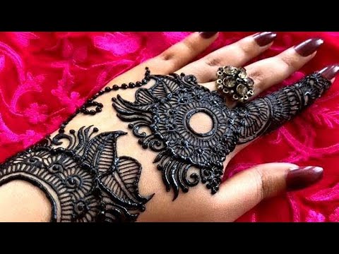 How To Apply Beautiful Gulf Arabic Khaleeji Flower Easy Henna