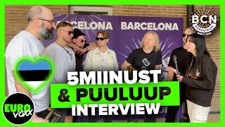 🇪🇪 5MIINUST, PUULUUP '(nendest)...' (INTERVIEW) // BCN Eurovision Party // Estonia Eurovision 2024