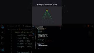 🎄 Christmas Spin Tree Animation with HTML & CSS! ✨🎅 #Shorts