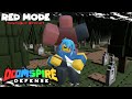 Trying red mode for the first time doomspire defense  roblox