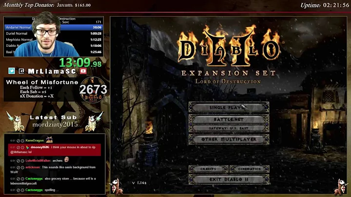 Diablo 2 - HC Any% Normal Sorc World Record - 1:31:40