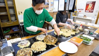 岡山）何この焼そば？！想像の斜め上を行くビックリ名物グルメ満載お好み焼き屋丨Japanese Street Food