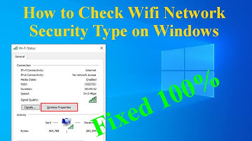 How to Check Wifi Network Security Type on Windows