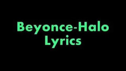 HALO by Beyonce lyrics