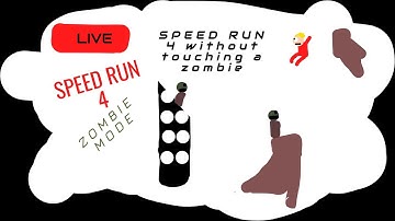 Can you beat speed run 4 zombie mode without touching a zombie!!! LIVE