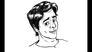 human face draw step easy