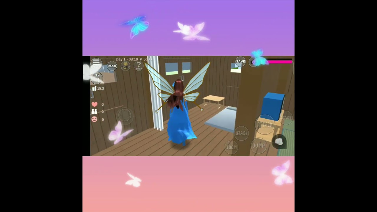 Traditional Cambodian home propsid in Sakura school simulator