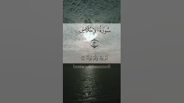 سورة الاخلاص ماهر المعيقلي #quran #قران_كريم #ماهر_المعيقلي #القرآن_الكريم #اجر_لي_ولك