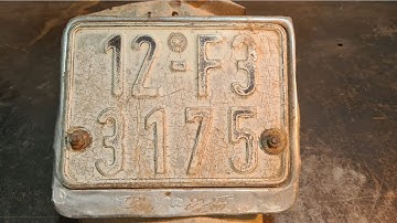 Shorts video - License Plate Restoration #shorts