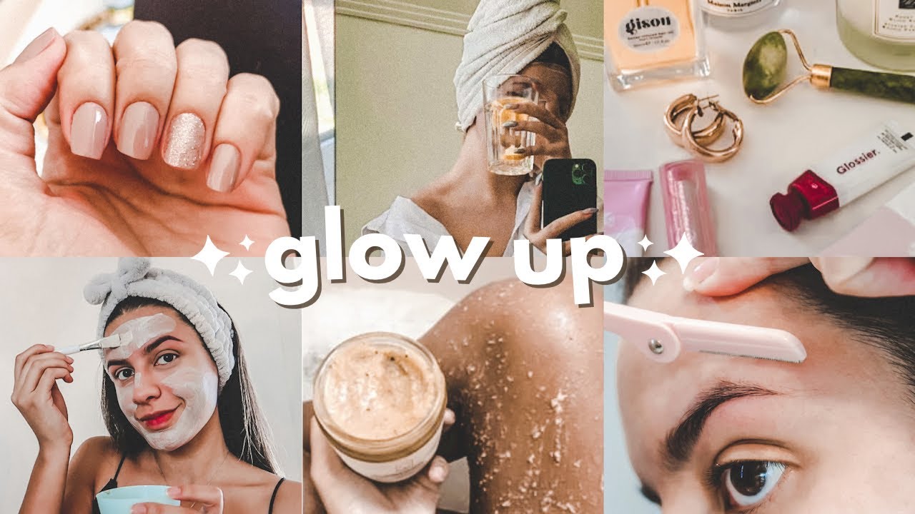 um Glow Up na minha vida ✨ | cabelo, unhas, sobrancelha, corpo, spa day em casa 💅🏻