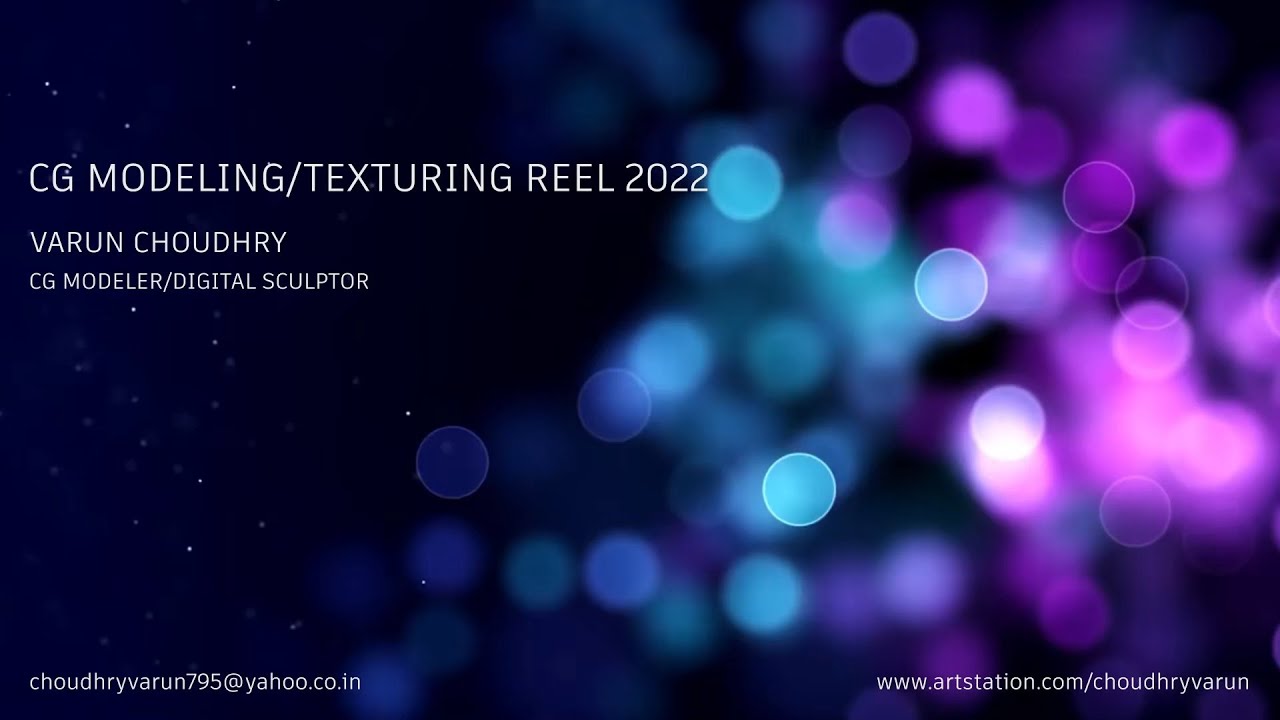 CG Modeling/Texturing Reel 2022 - Varun Choudhry - YouTube