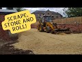 Scrape stone and roll  jcb 3cx sitemaster plus