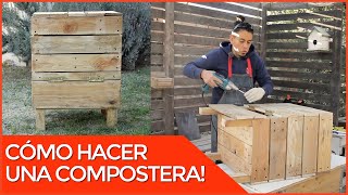 Compostera de madera: Recicla y genera tierra fértil en casa | Tutorial completo | Virutas de Lujo!