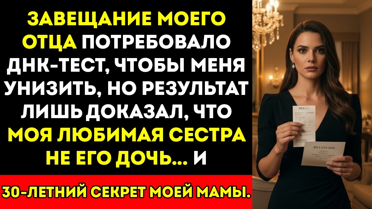 Завещание моего отца требовало тест ДНК — результат раскрыл 30-летнюю ложь моей матери